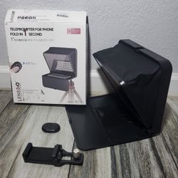 TC7S Portable Teleprompter for Phone, Mini Teleprompter with Remote Control
