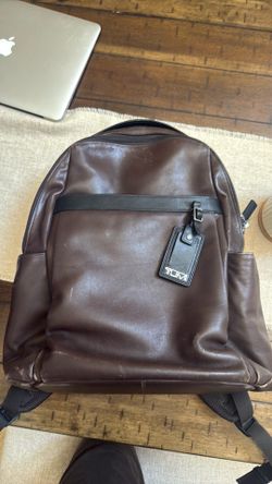 Tumi genuine leather laptop backpack