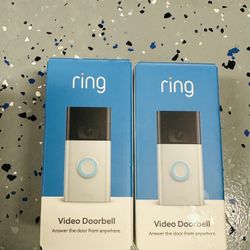 2 * RingVideo doorbell- Santin Nickel