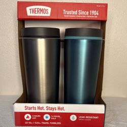 2 New Thermos Travel Tumblers