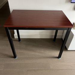 The Office Oasis Small Computer Desk – Teak Finish (36")