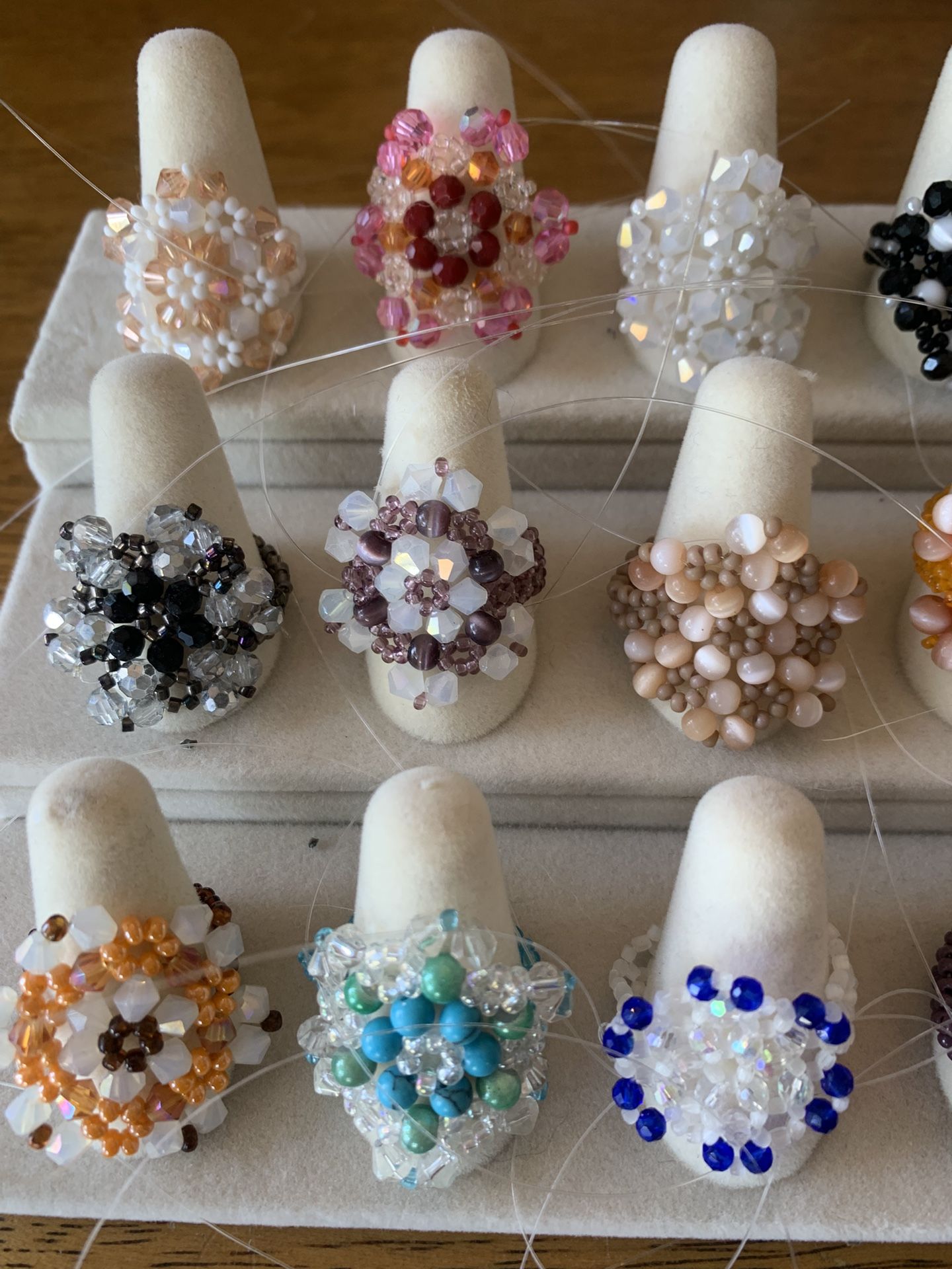 Beaded Rings Handmade