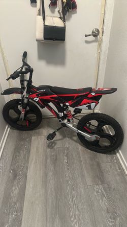 Motorbike 16” red and black