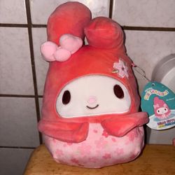 Squishmallows My Melody Pink Sakura Plush Hello Kitty Sanrio NWT