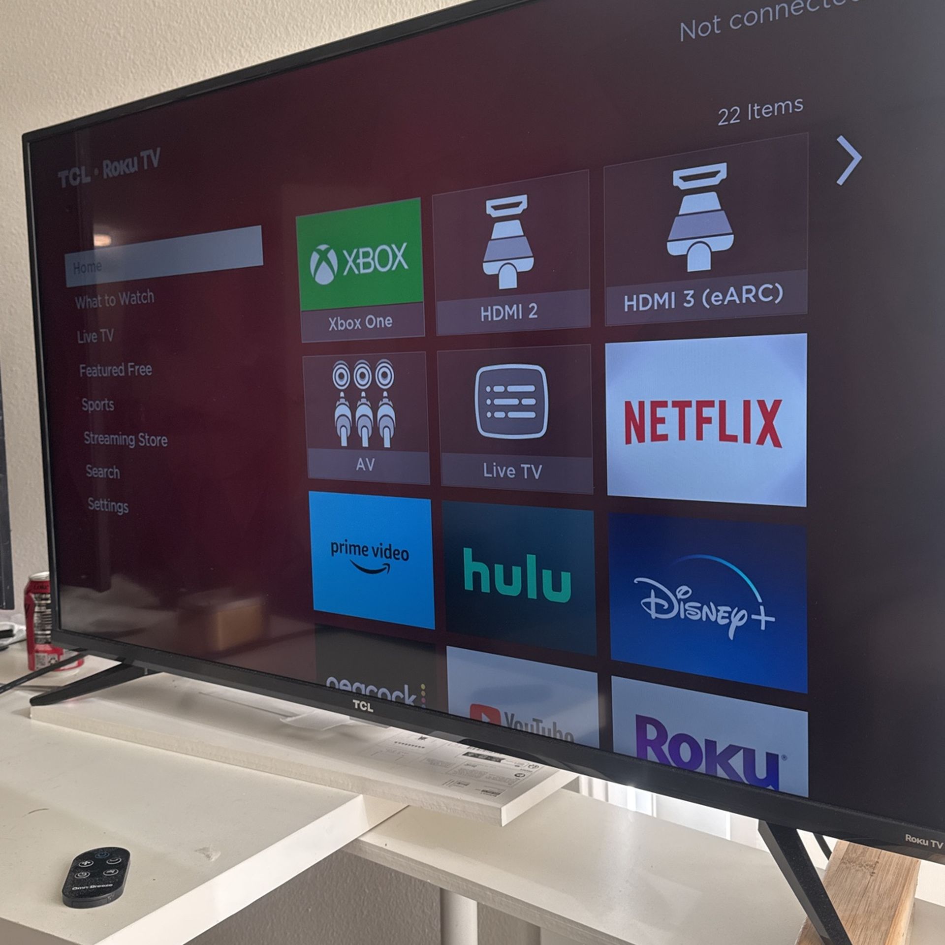 TCL Roku 43” Inch 4K TV