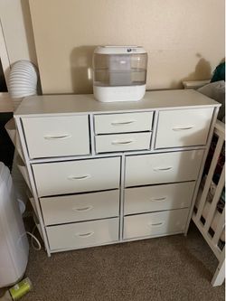 White 10-Drawer Dresser / Storage Organizer
