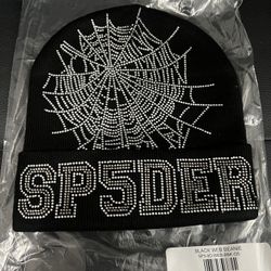 SP5DER Worldwide x Young Thug Black Web Beanie One Size NWT