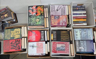 SIGNED Hardcover Fiction Book Lot of 140+ Kellerman Turow TC Boyle Gerritsen Deaver
