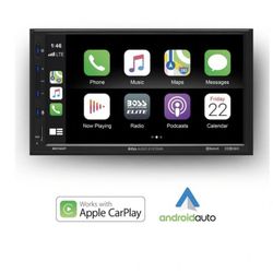 Boss AppleCarPlay AndroidAuto Stereo Receiver Am  Fm Radio