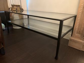Pottery Barn Glass Coffee Table