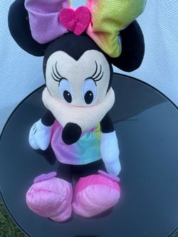 Disney Minnie Mouse Rainbow Plush Stuffed Toy