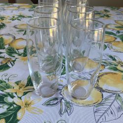 10 Stemless Champagne Flutes 