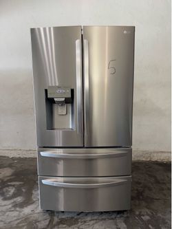 LG four doors stainless steel refrigerator