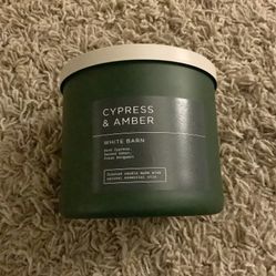 Cypress & Amber Candle