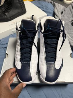 Jordan 13 Retro Obsidian Powder Blue White
