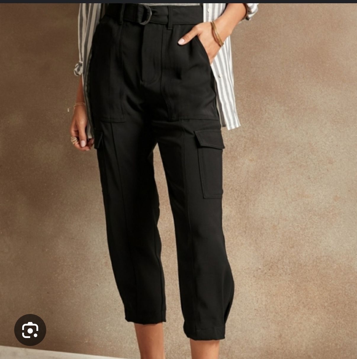 Banana Republic women's black cargo pants