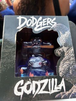 3 Godzilla Dodgers Bobble Heads