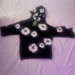 Brand New Black Denim Tears Hoodie