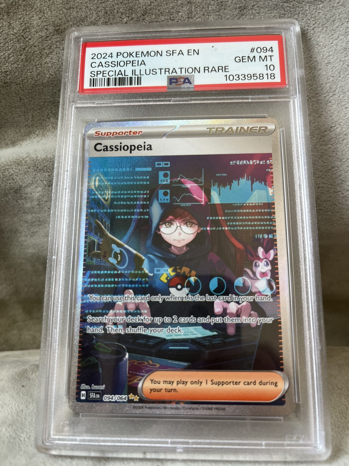 Pokemon Cassiopeia #94 Shrouded Fable PSA 10