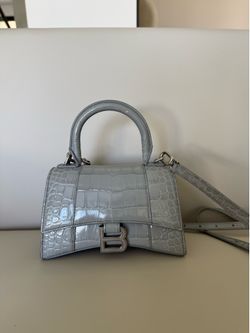 Balenciaga grey mini Hourglass bag #luxury #bag