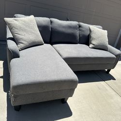 Sectional Sofa Couch $175. Delivered Available Anytime Cat Scratch In Corner 