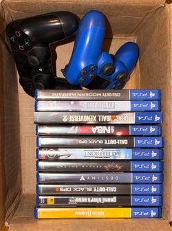 PS4 Game Bundle with Two Controllers
