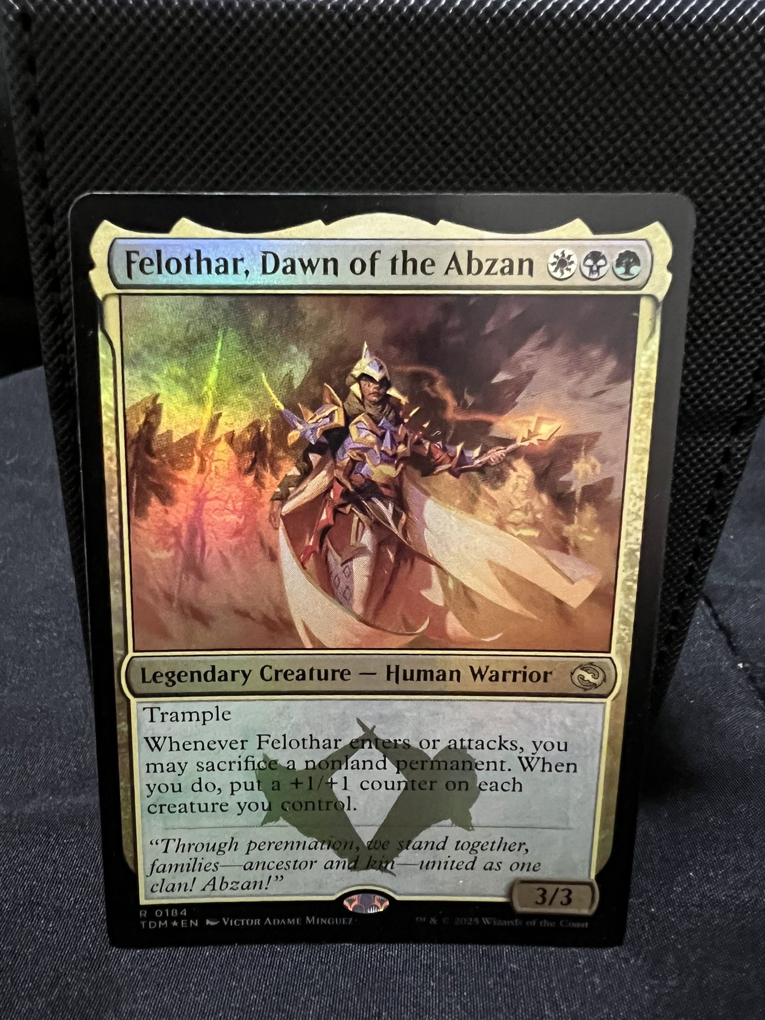 Custom Budget MtG Commander deck feat Felothar Dawn of Abzan (White Black Green)