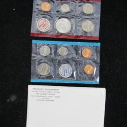 1968 U.S. Mint Set in OGP -- 10 TOTAL COINS WITH SILVER!