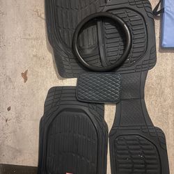 Navy Blue Floor Mats 