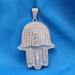 Moissanite 2.30 ctw Hamsa Pendant