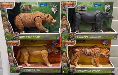 NEW Jumanji Movie Set of 4 Creature/Animal Figures w/ Sounds - Set for $45