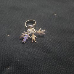 Four Children Silver Bracelet 