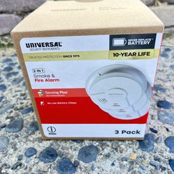 Fire Smoke Detector 3pk *NEW $Firm