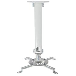 📽️ VIVO Universal Extended Ceiling Projector Mount – White