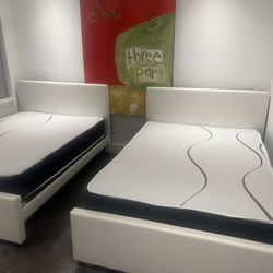 2 Full  Size Bed Frame With Mattress All New Furniture And Free Delivery 