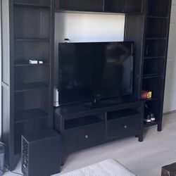 TV Cabinet /Stand  Black Wood 