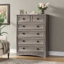 GRAY CHEST &DRESSER