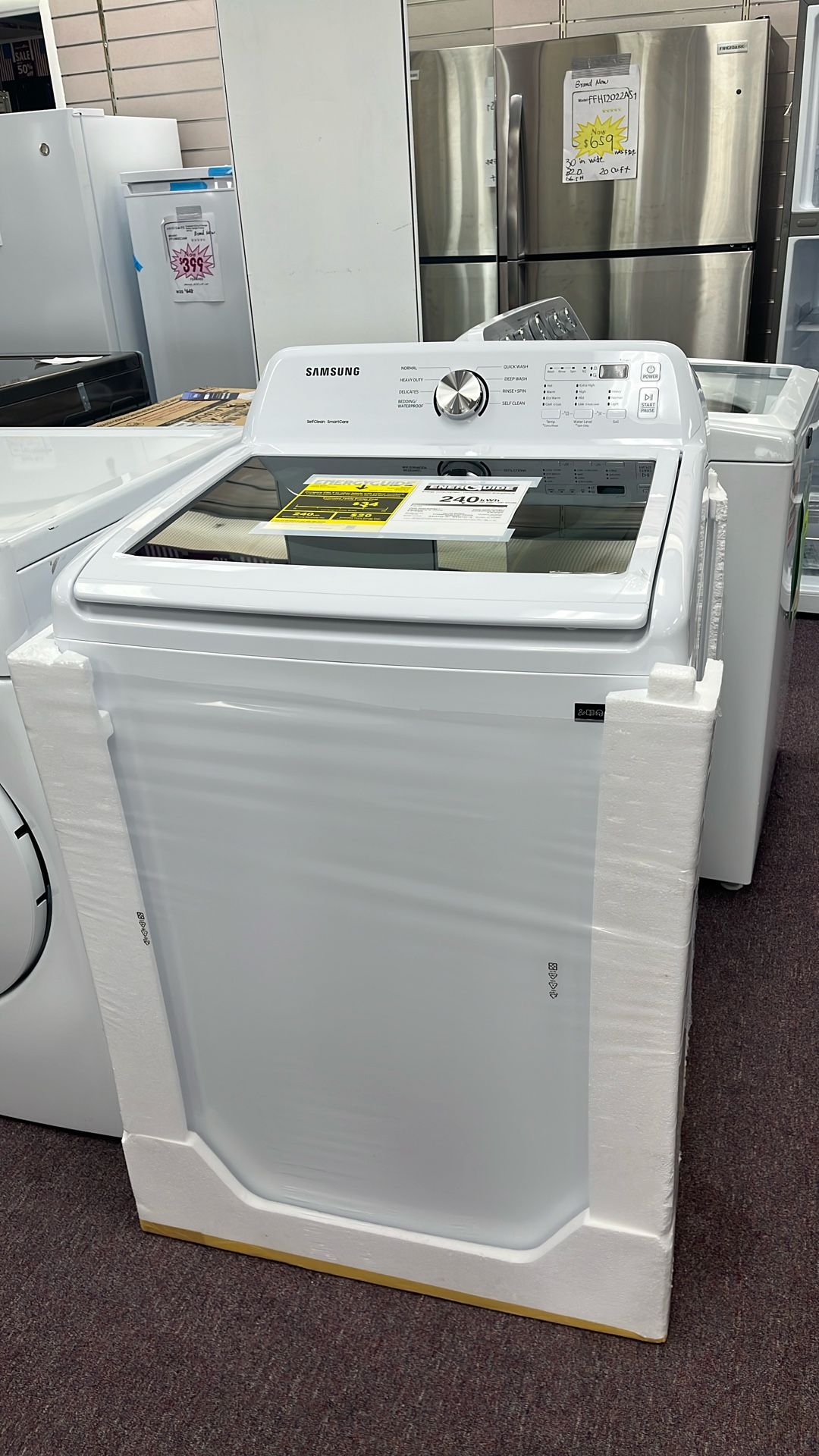 Washer Top Load New Open Box And Scratch And Dents