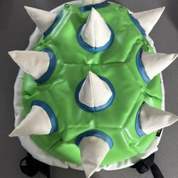 BIOWORLD Bio-Dome Green Spiked Shell Bowser 3D Backpack Super Mario Koopa