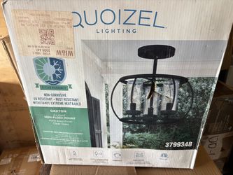 Quoizel Daxton 3-Light Semi-Flush Mount Light