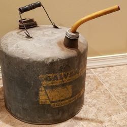 Vintage Eagle Galvanized 5 Gallan Can 