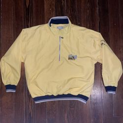 Ladies Vintage Cutter And Buck Quarter Zip Bomber Pullover 