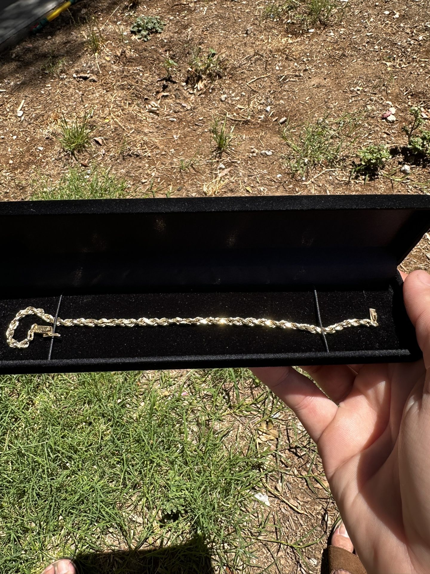 Men’s 14k Gold Lobster Clasp Bracelet 3.0 Grams