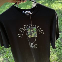 Bape Rhinestone College Tee