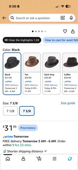Black fedora