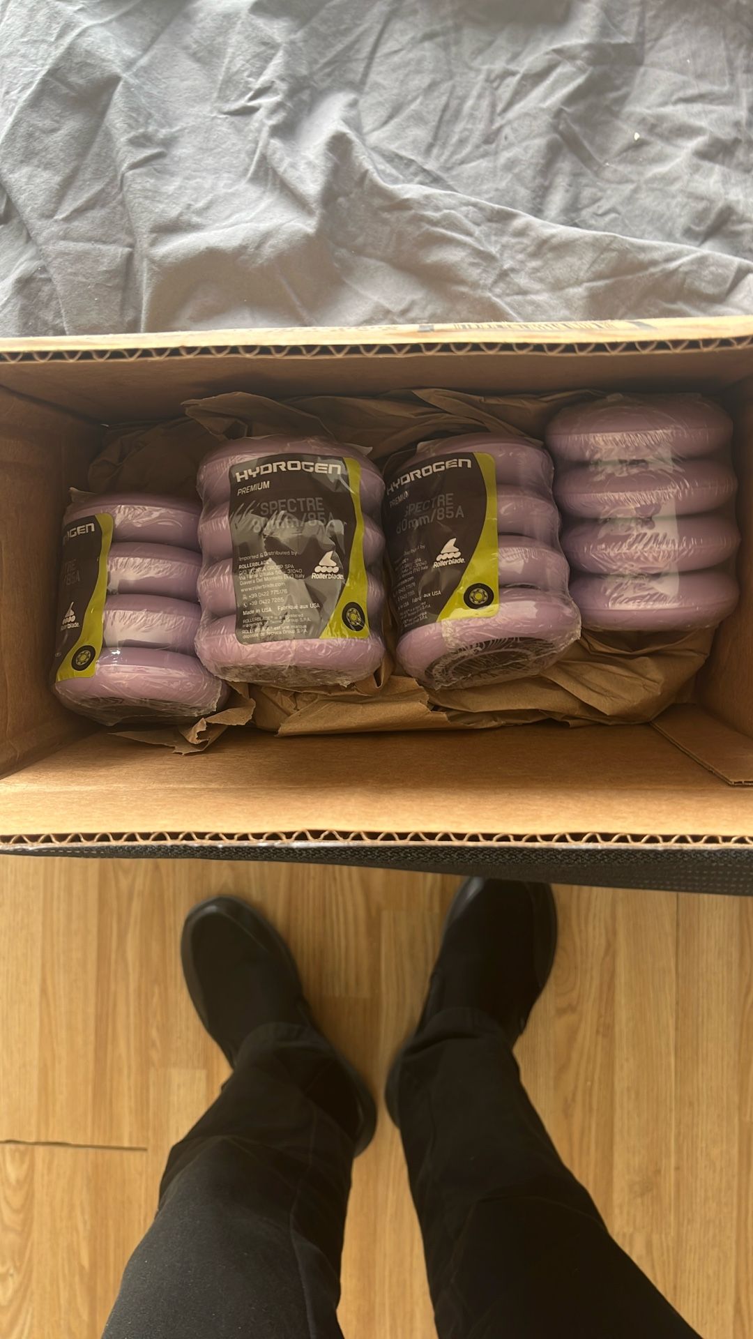 Purple Inline Roller Blade Wheels