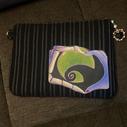 Handmade Black Pinstriped Clutch Purse If Jack And Sally New 