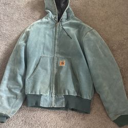 Vintage Carhartt Duck Hoodie Sz.L