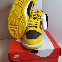 Nike Dunk High Black Varsity Maize Size 11