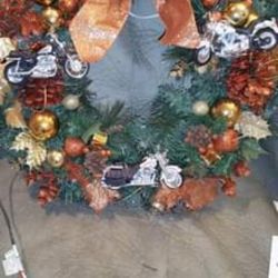 Harley Davidson Xmas Wreaths